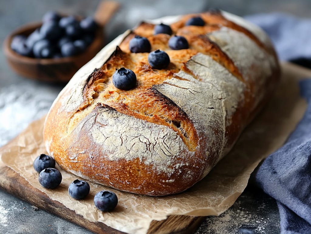 Quick Lemon Blueberry Sourdough Bread Recipe