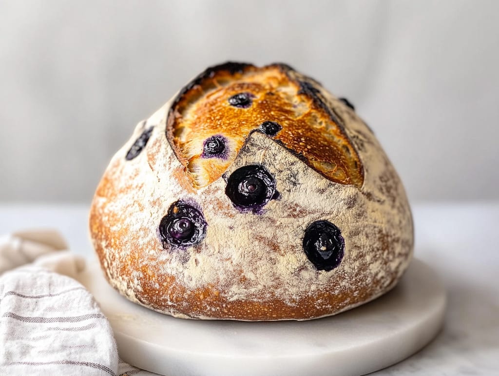 Quick Lemon Blueberry Sourdough Bread Recipe