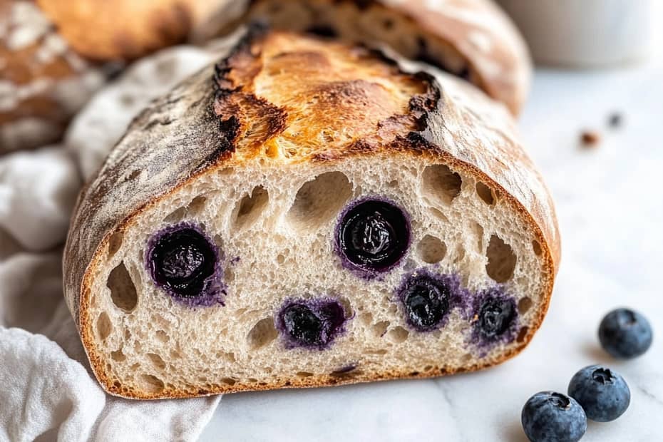 Quick Lemon Blueberry Sourdough Bread Recipe